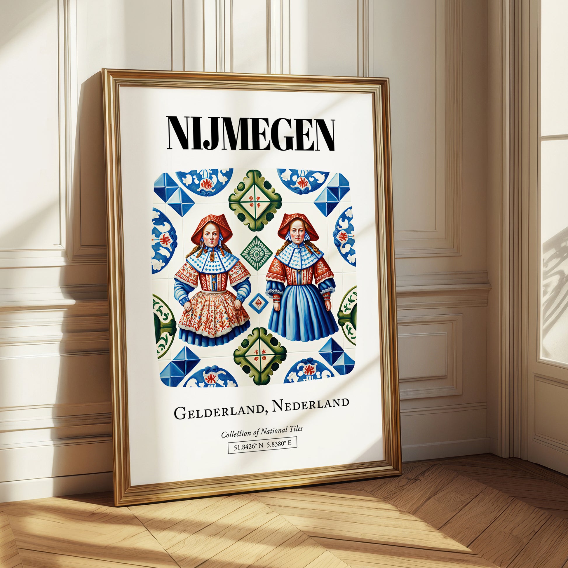 Nijmegen, Netherlands – Travel Poster, styled in a charming Paris street view