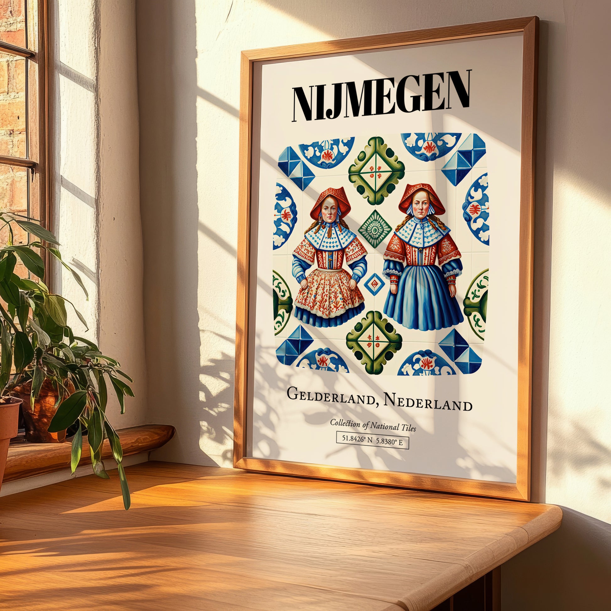Nijmegen, Netherlands – Travel Poster, clean layout with no caption
