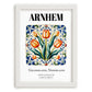 Arnhem, Netherlands – Travel Print, placed in minimal white frame