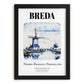 Breda, Netherlands – Travel Wall Decor, in sleek black frame