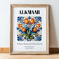 Alkmaar, Netherlands – Travel Destination Art, in wooden frame leaning on the floor