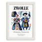 Zwolle, Netherlands – Wanderlust Wall Decor, placed in minimal white frame
