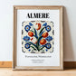 Almere, Netherlands – Travel Wall Decor, in wooden frame leaning on the floor