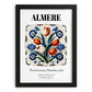 Almere, Netherlands – Travel Wall Decor, in sleek black frame