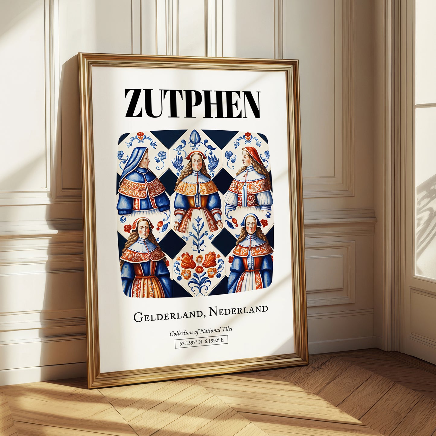Zutphen, Netherlands – Travel Print, styled in a charming Paris street view