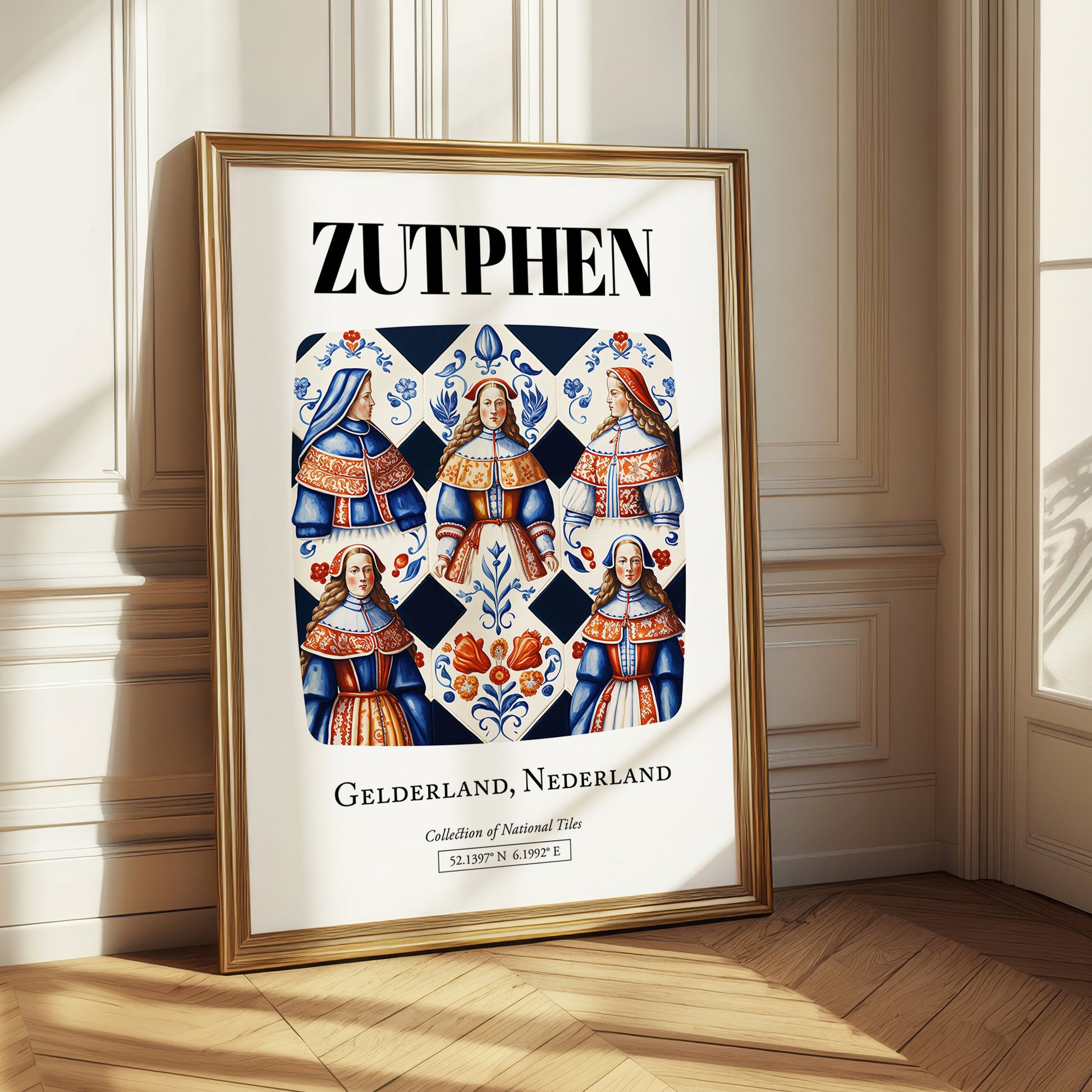 Zutphen, Netherlands – Travel Print, styled in a charming Paris street view