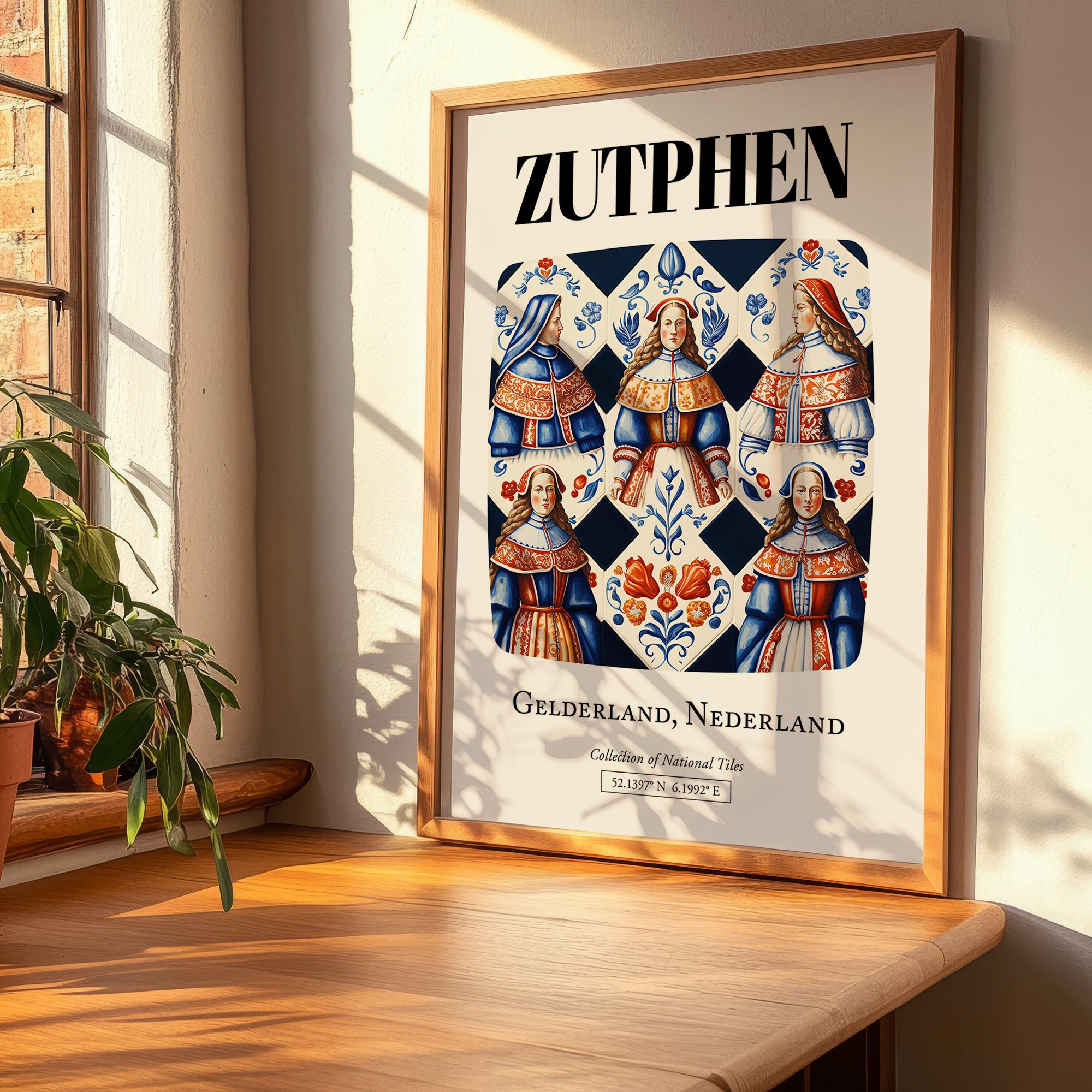 Zutphen, Netherlands – Travel Print, clean layout with no caption