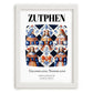 Zutphen, Netherlands – Travel Print, placed in minimal white frame