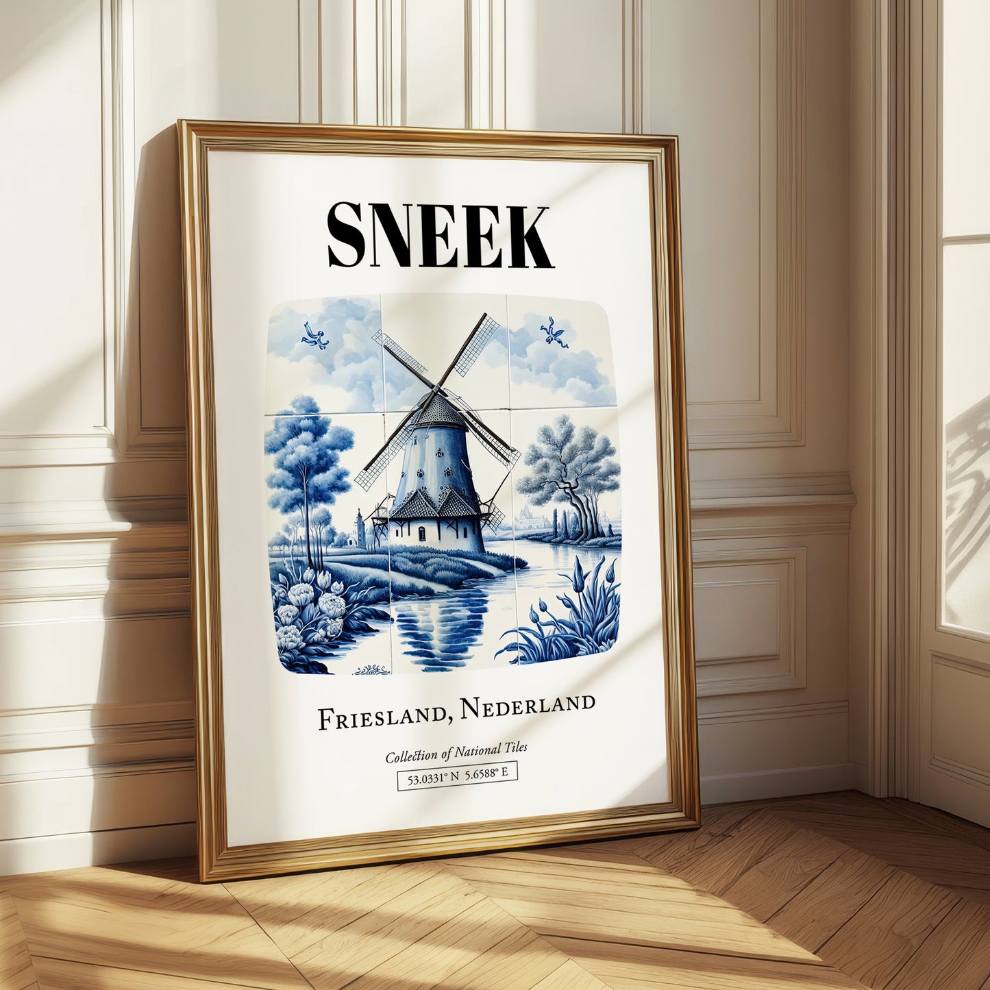 Sneek, Netherlands – Tourist Destination Poster, styled in a charming Paris street view