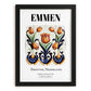 Emmen, Netherlands – Travel Poster, in sleek black frame