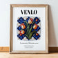 Venlo, Netherlands – Travel Print, in wooden frame leaning on the floor