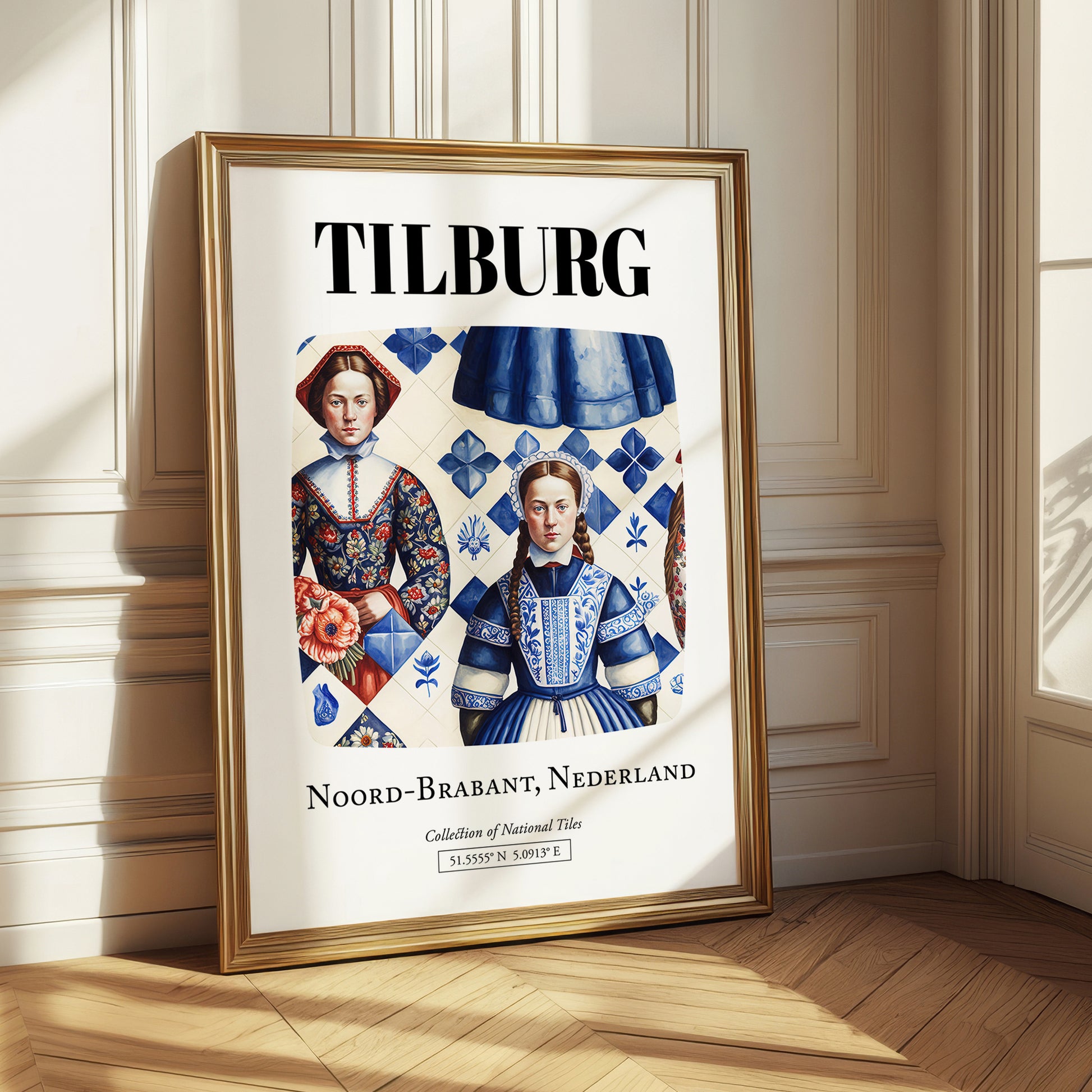 Tilburg, Netherlands – Travel Print, styled in a charming Paris street view