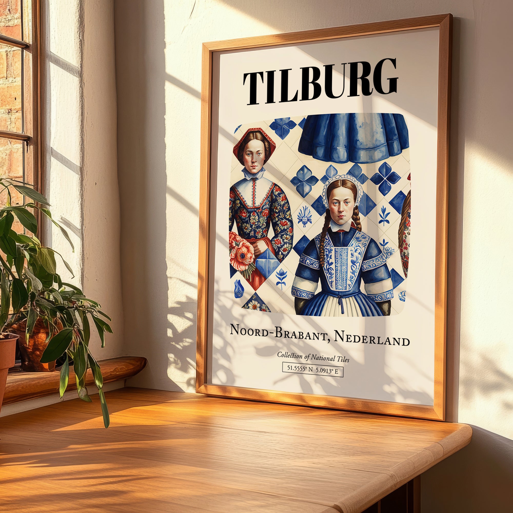 Tilburg, Netherlands – Travel Print, clean layout with no caption