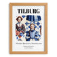 Tilburg, Netherlands – Travel Print, set in oak frame