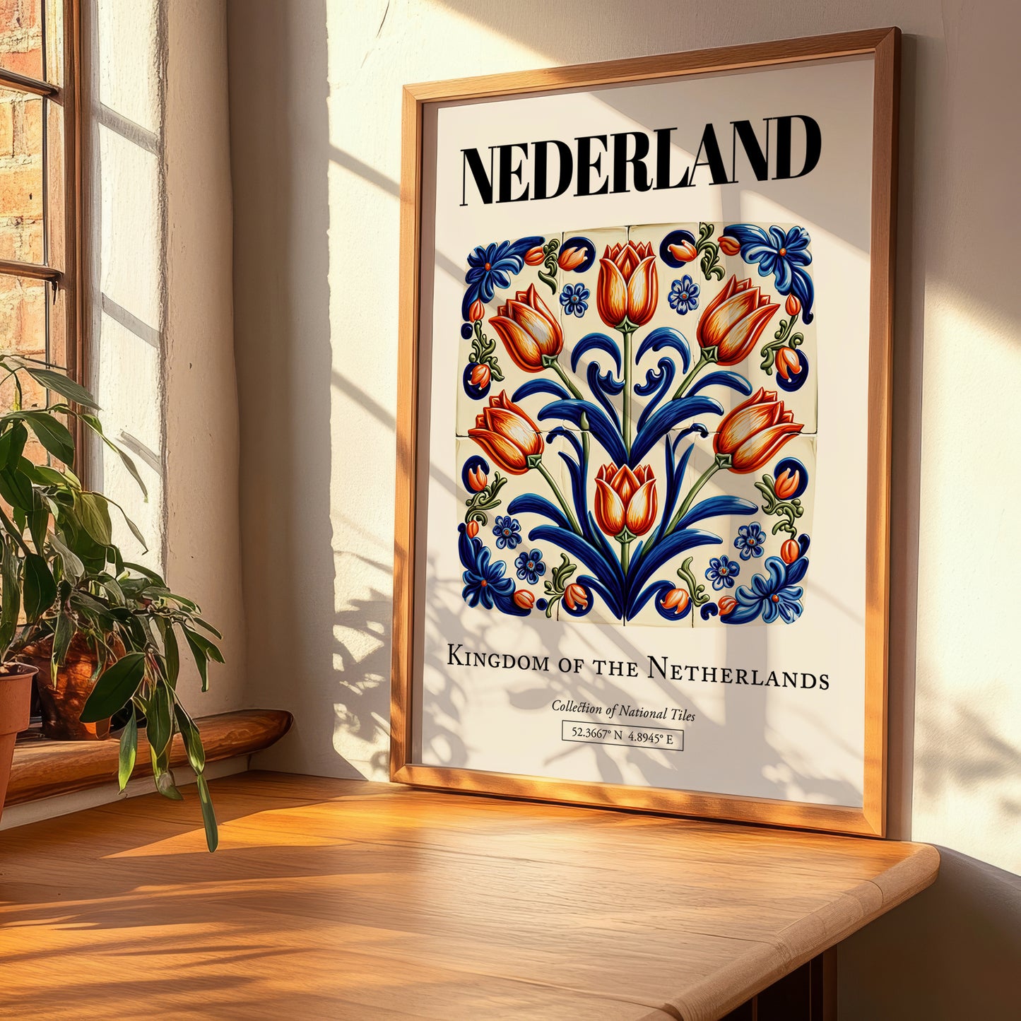 Nederland, Netherlands – Architectural Travel Art, clean layout with no caption