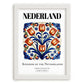 Nederland, Netherlands – Architectural Travel Art, placed in minimal white frame