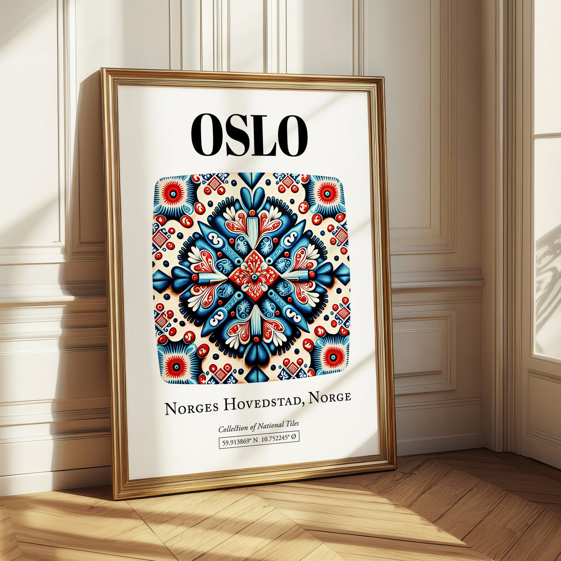 Oslo, Norway – National Pride Wall Decor, styled in a charming Paris street view