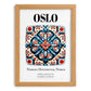 Oslo, Norway – National Pride Wall Decor, set in oak frame