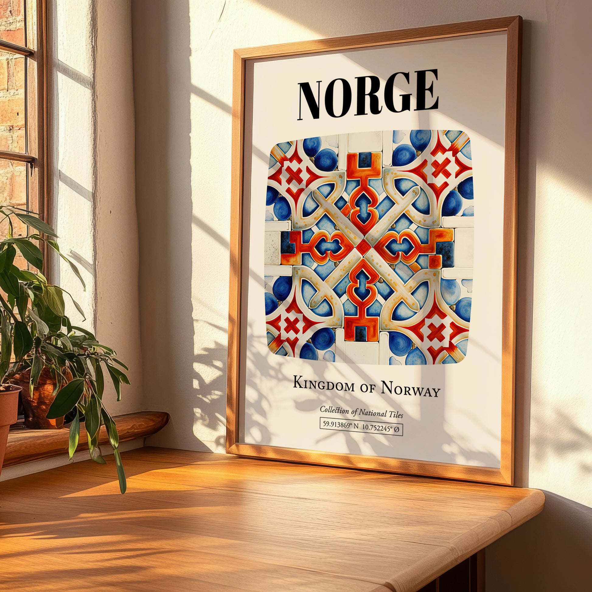 Norge, Norway – Travel Poster, clean layout with no caption