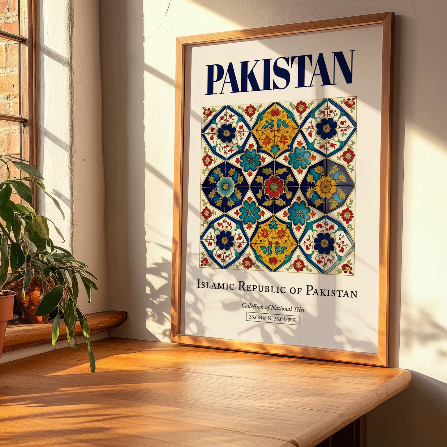 Pakistan, Pakistan – Vintage Travel Poster, clean layout with no caption