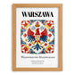 Warszawa, Poland – Wanderlust Wall Decor, set in oak frame