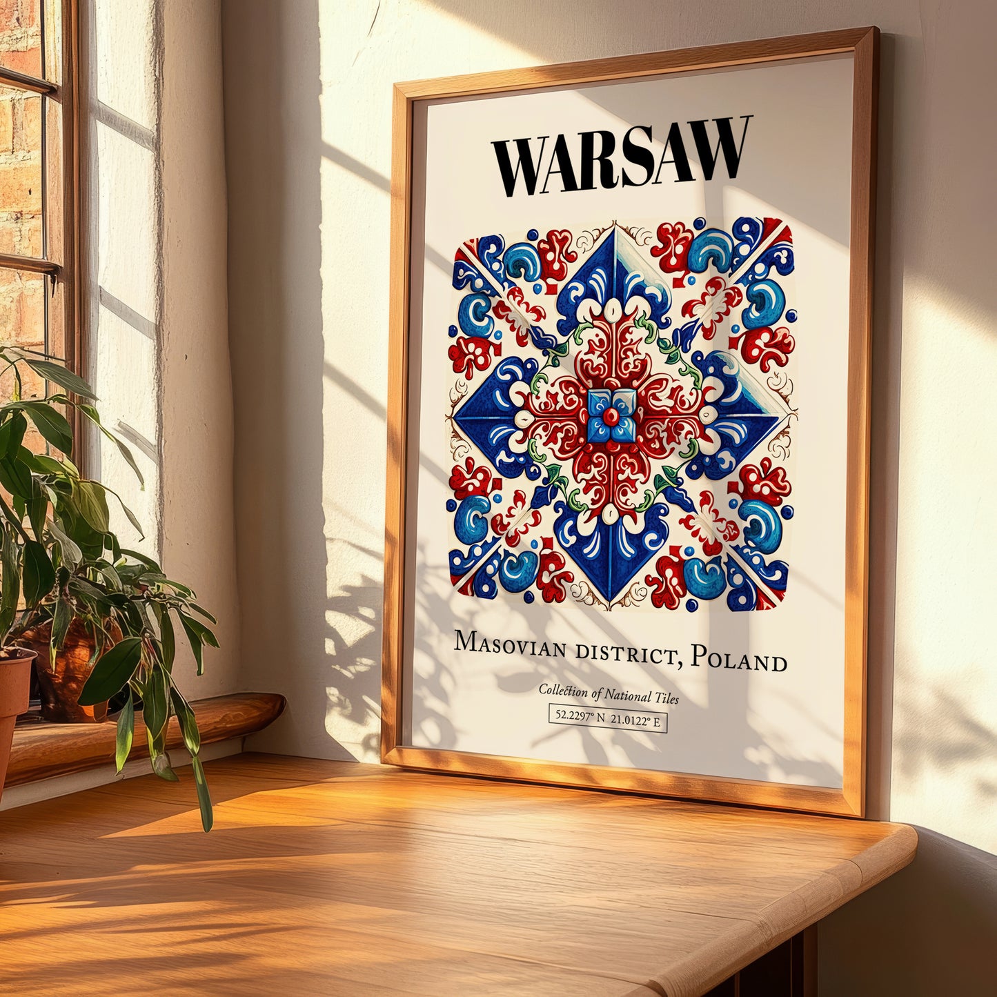 Warsaw, Poland – World Travel Art, clean layout with no caption