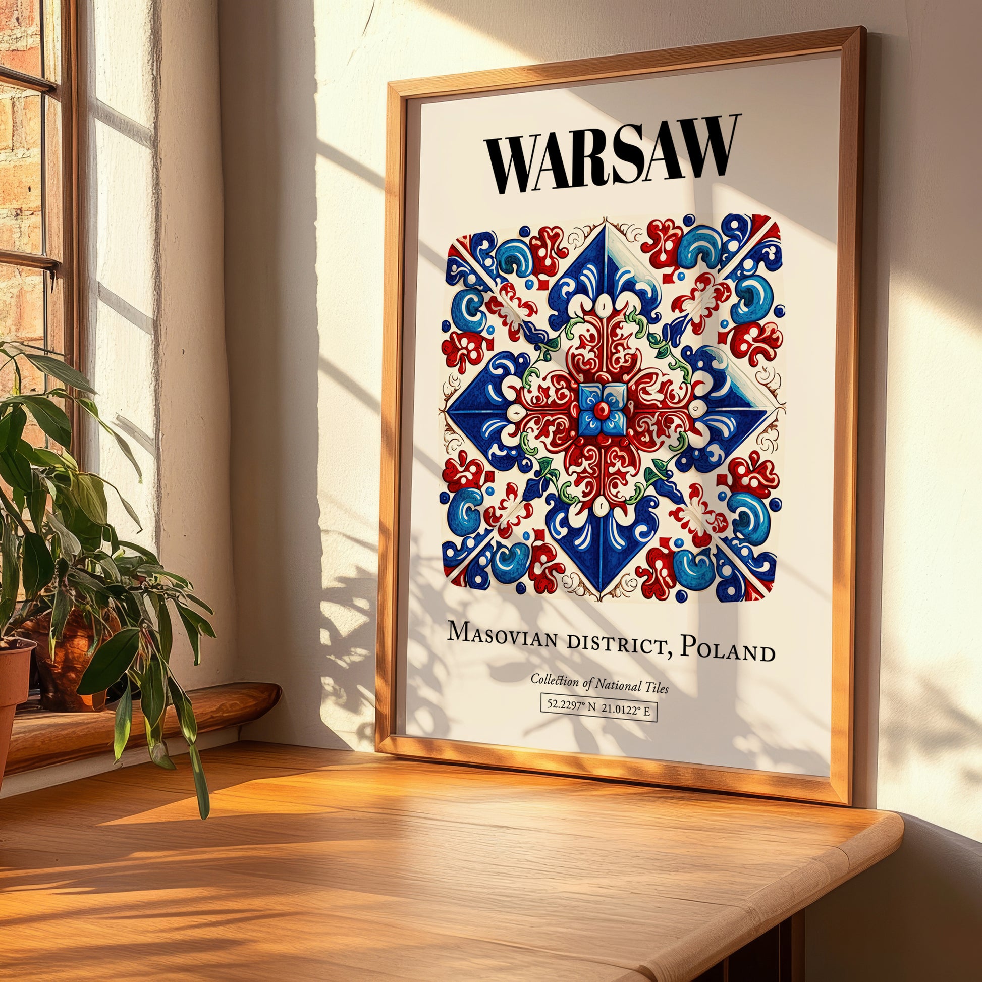Warsaw, Poland – World Travel Art, clean layout with no caption