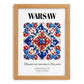 Warsaw, Poland – World Travel Art, set in oak frame