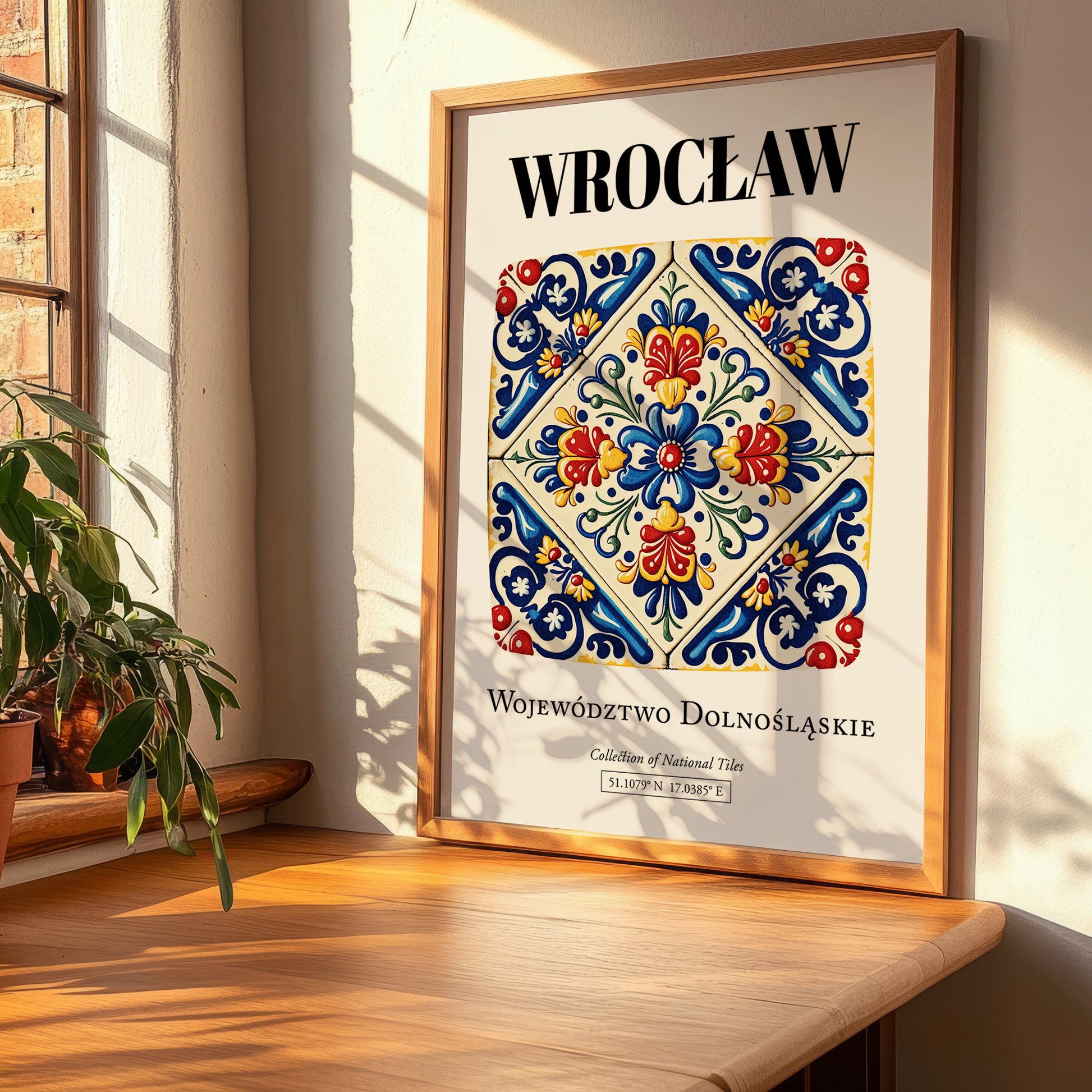 Wrocław, Poland – Cityscape Wall Art, clean layout with no caption