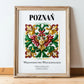 Poznań, Poland – Travel Wall Art, in wooden frame leaning on the floor