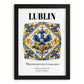 Lublin, Poland – Travel Poster, in sleek black frame