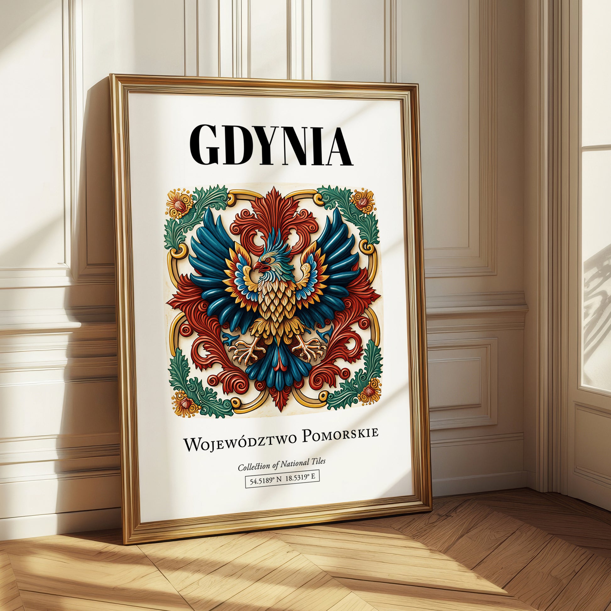 Gdynia, Poland – Travel Print, styled in a charming Paris street view