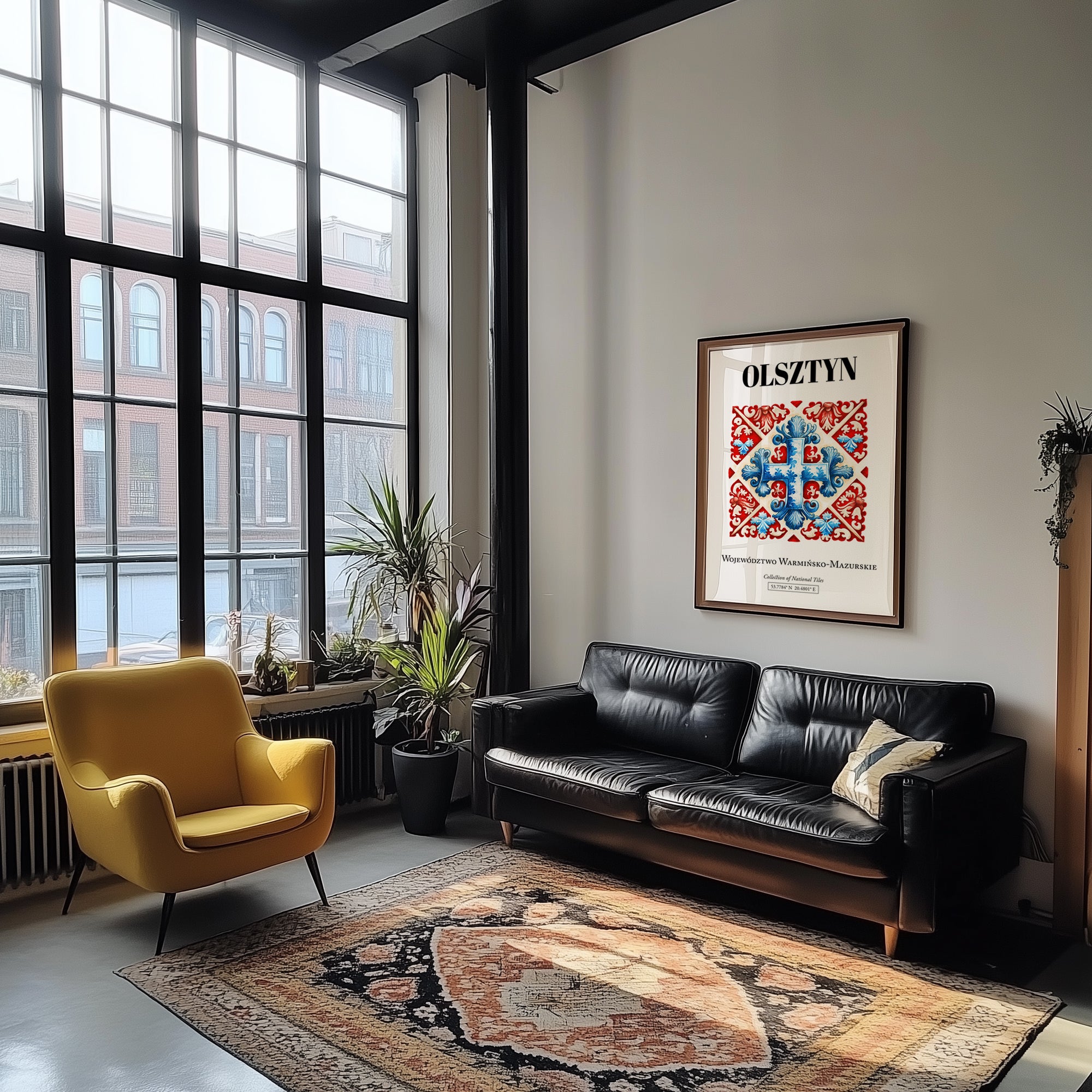 Olsztyn, Poland – Travel Wall Decor, unframed on coastal sand