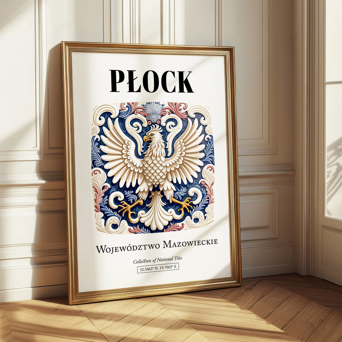 Płock, Poland – Travel Wall Art, styled in a charming Paris street view