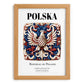 Polska, Poland – Travel Poster, set in oak frame