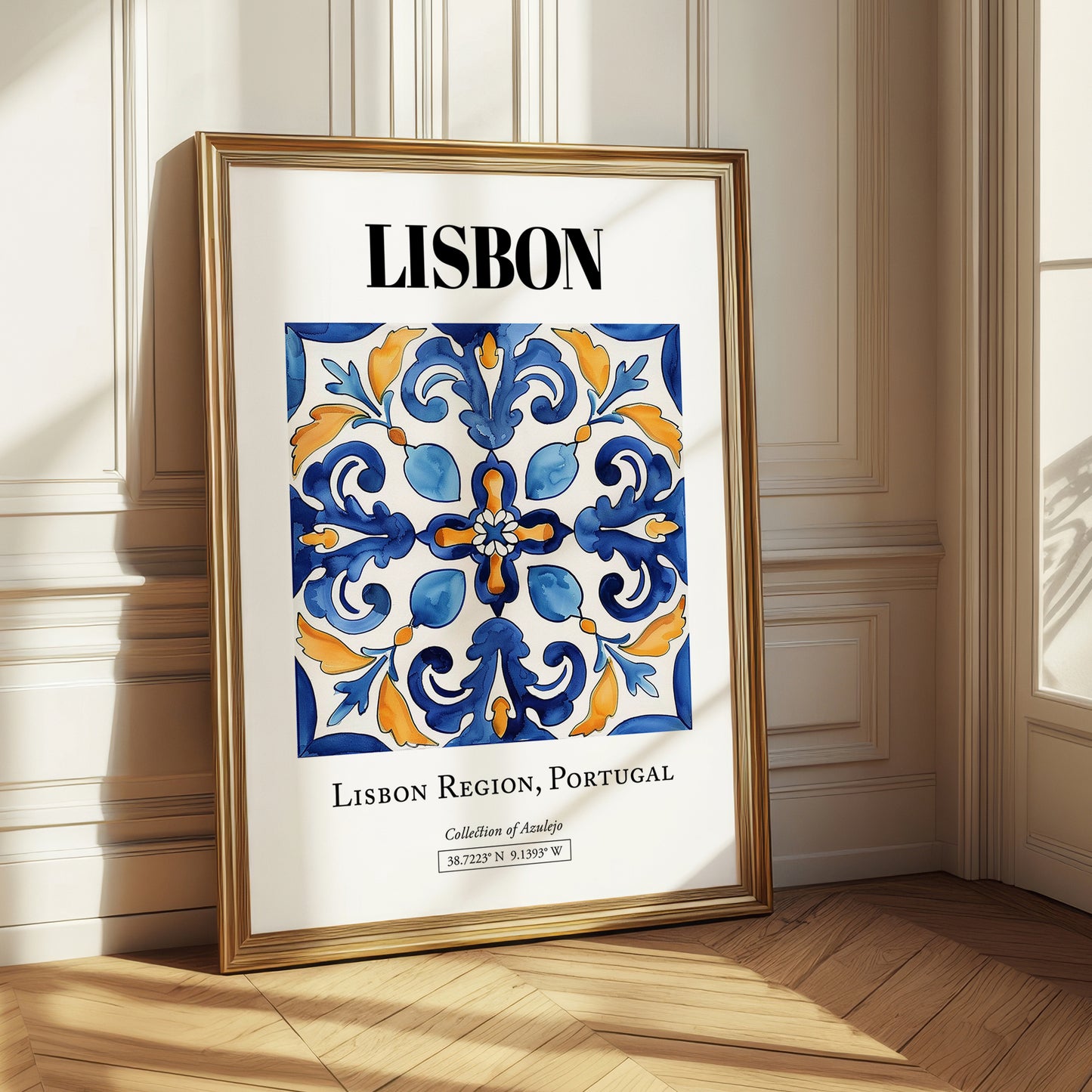 Lisbon, Portugal – Travel Print, styled in a charming Paris street view