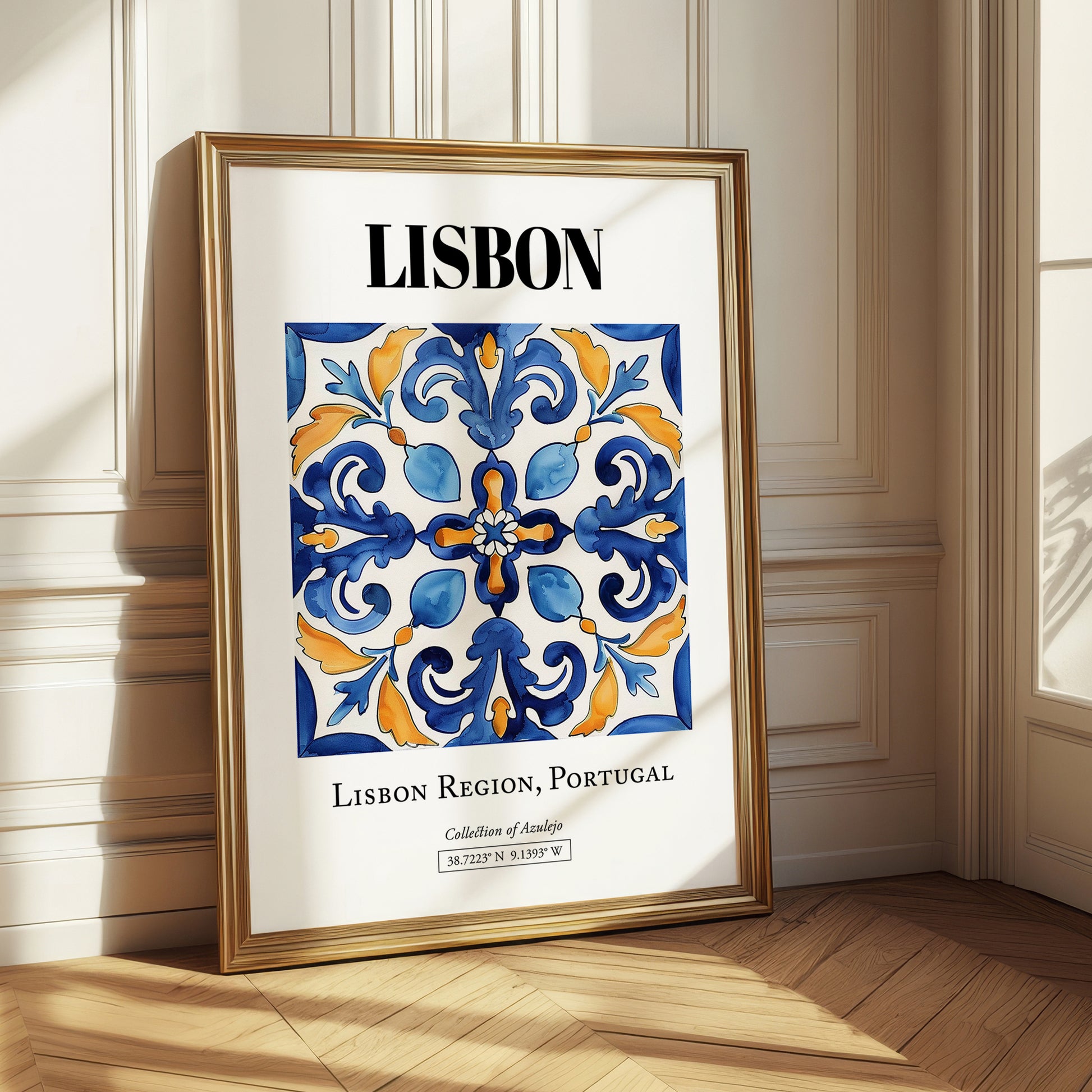 Lisbon, Portugal – Travel Print, styled in a charming Paris street view