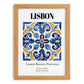 Lisbon, Portugal – Travel Print, set in oak frame