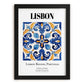 Lisbon, Portugal – Travel Print, in sleek black frame