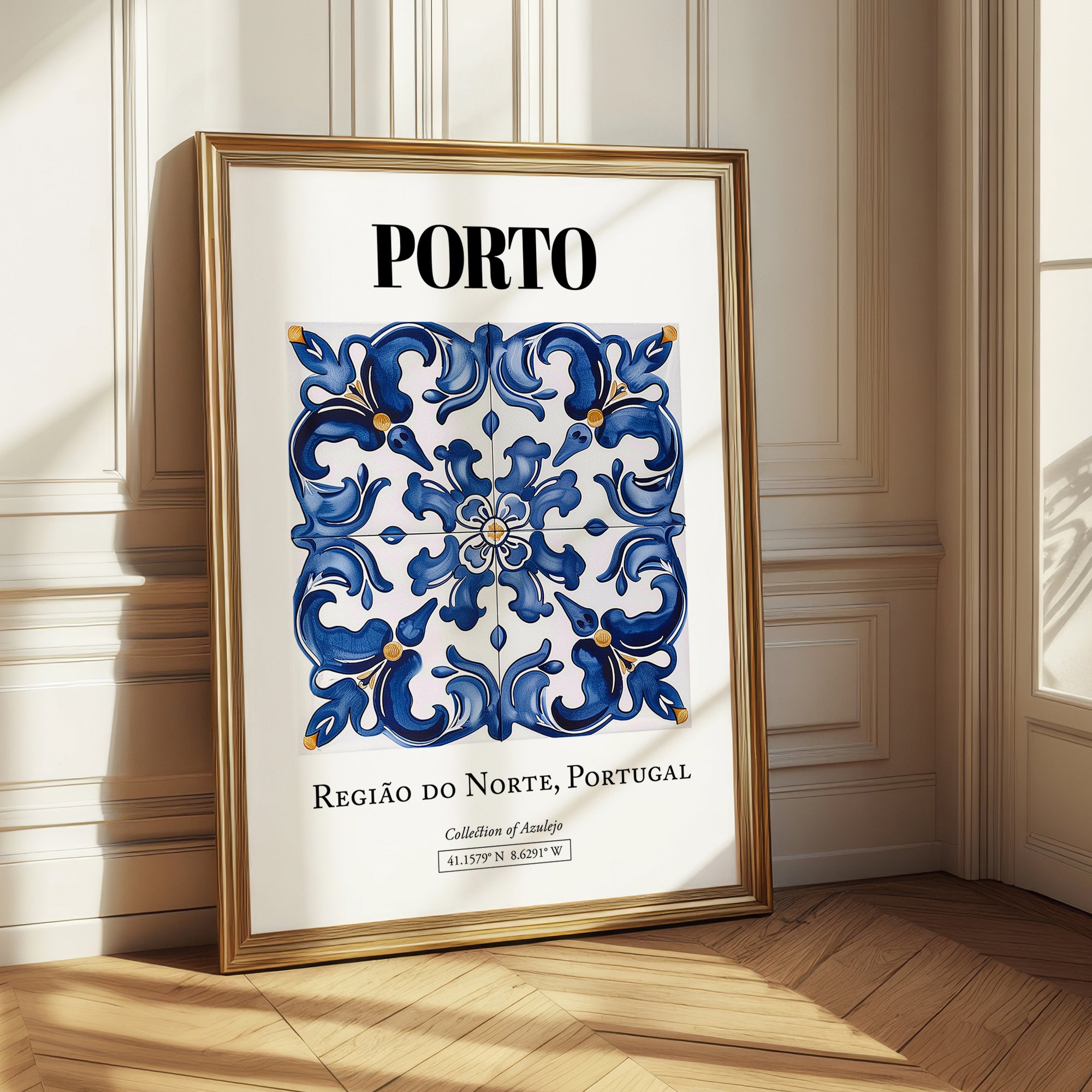 Porto, Portugal – Travel Poster, styled in a charming Paris street view