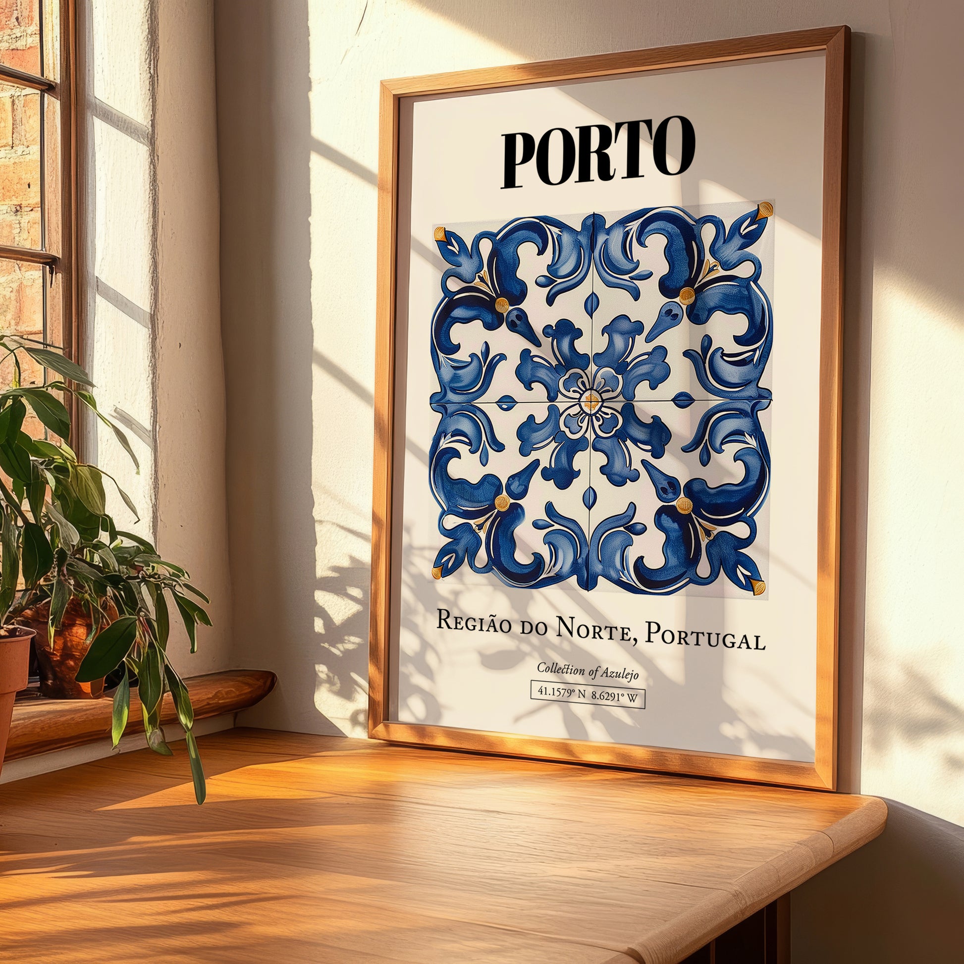 Porto, Portugal – Travel Poster, clean layout with no caption