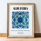 Albufeira, Portugal – Travel Print, in wooden frame leaning on the floor