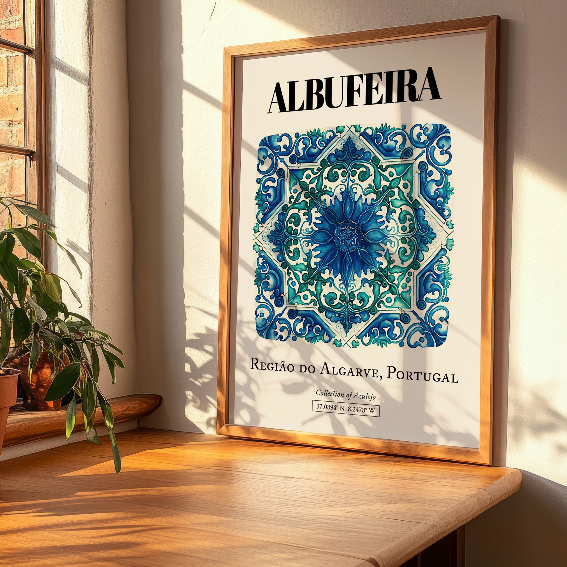 Albufeira, Portugal – Travel Print, clean layout with no caption