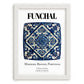 Funchal, Portugal – Travel Print, placed in minimal white frame
