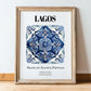 Lagos, Portugal – Historic Cities Art Print, in wooden frame leaning on the floor