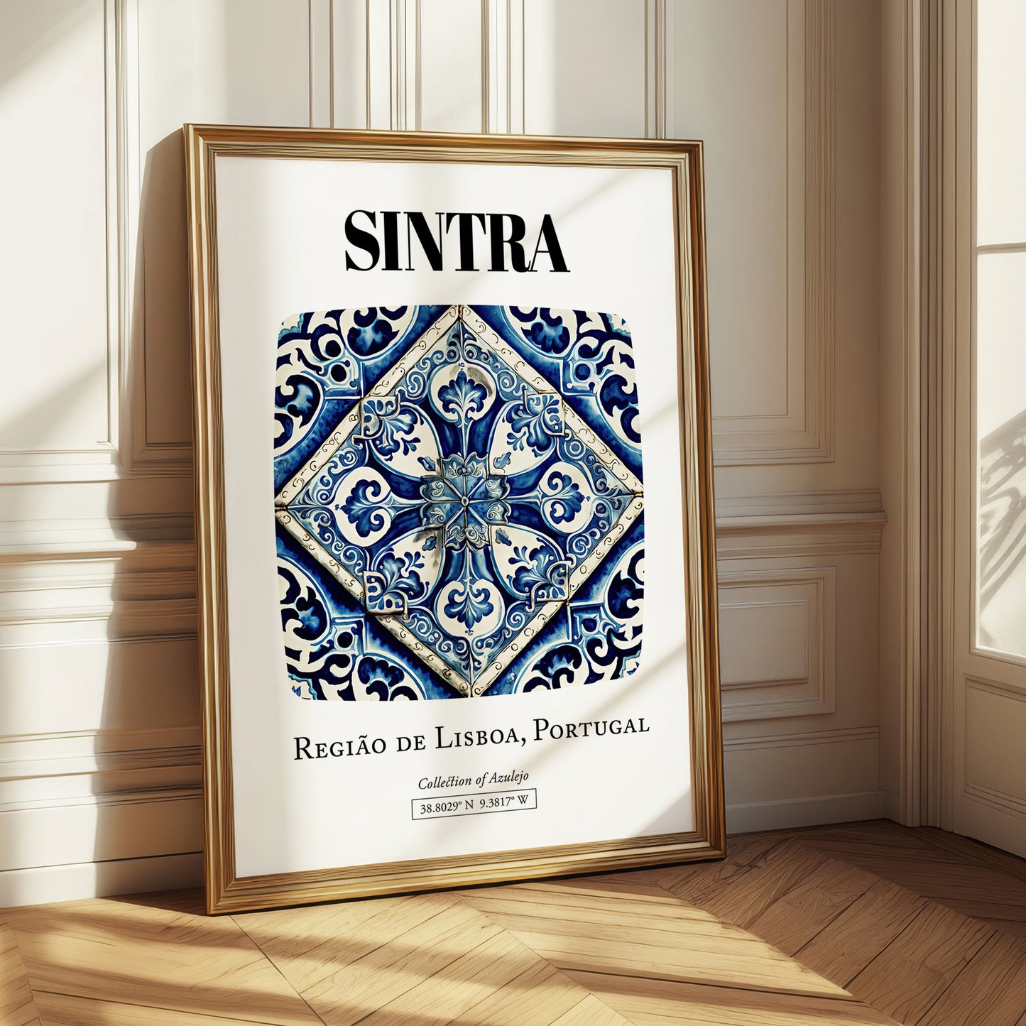 Sintra, Portugal – Travel Poster, styled in a charming Paris street view