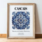 Cascais, Portugal – Travel Wall Decor, in wooden frame leaning on the floor