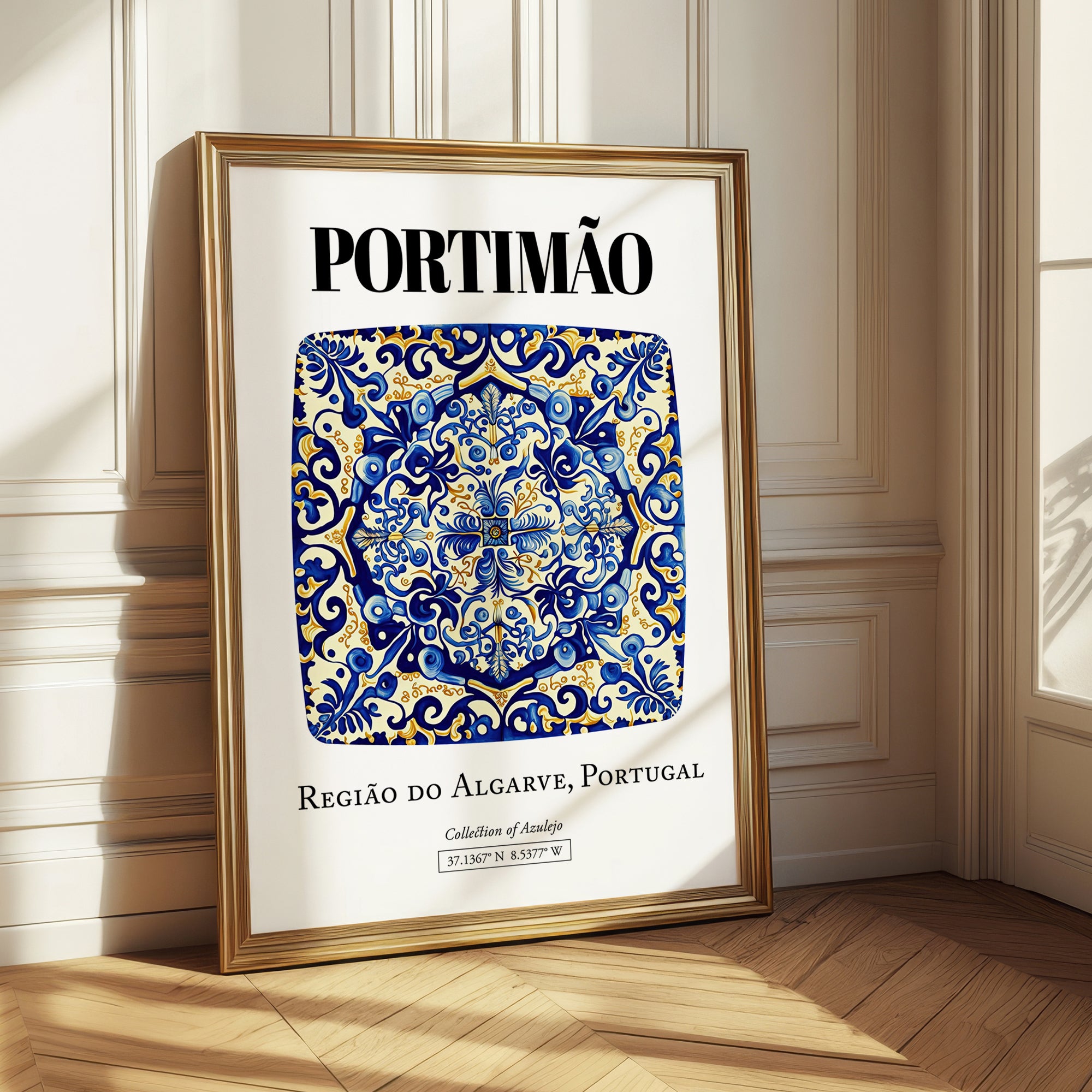 Portimão, Portugal – Historic Cities Art Print, styled in a charming Paris street view