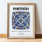 Portimão, Portugal – Historic Cities Art Print, in wooden frame leaning on the floor