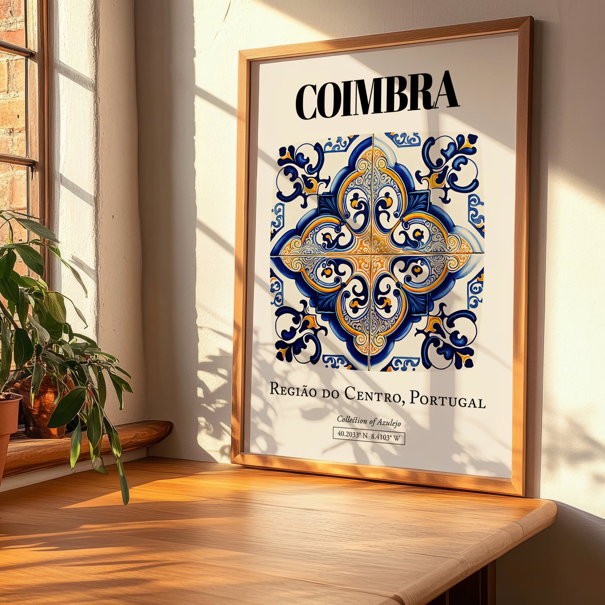 Coimbra, Portugal – Travel Poster, clean layout with no caption